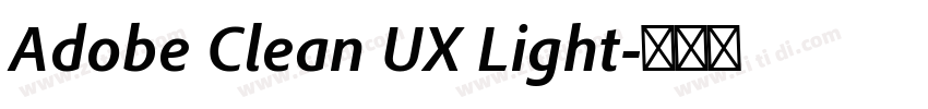 Adobe Clean UX Light字体转换